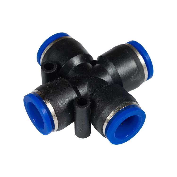 Pneumatic component PZA plastic four-way joint