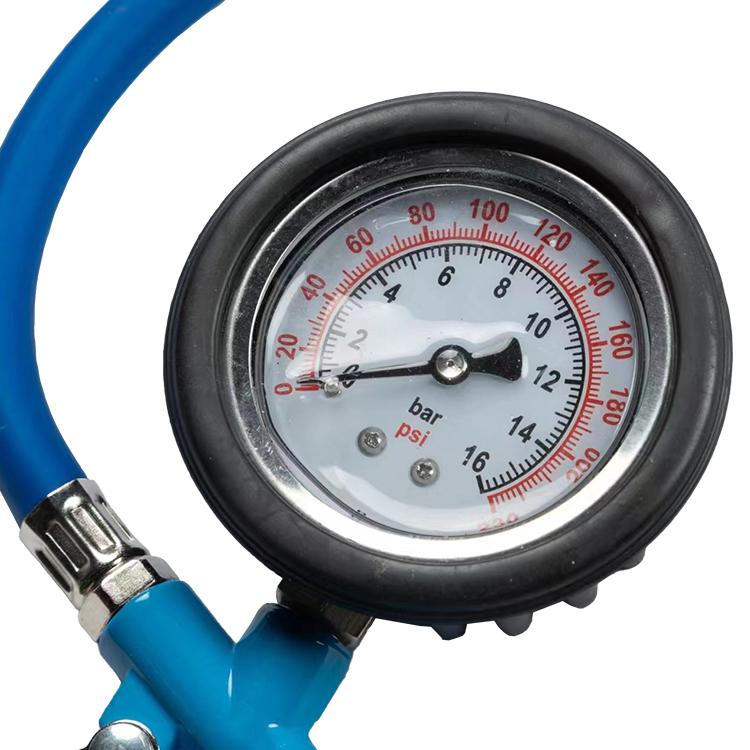 Hockproof gas fil meter with oil